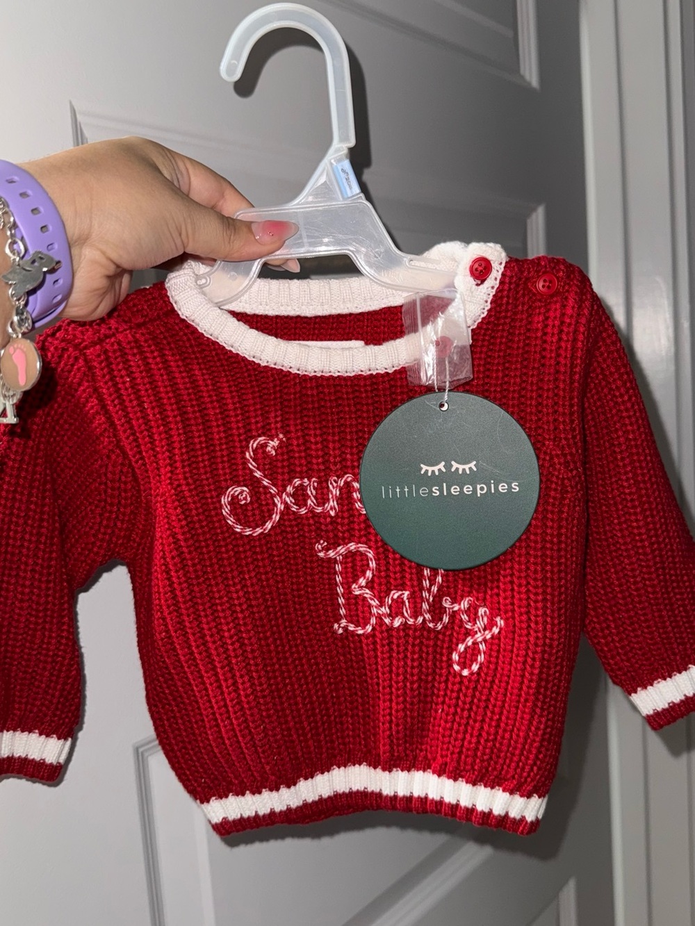 Little Sleepies santa baby Crewneck Sweater